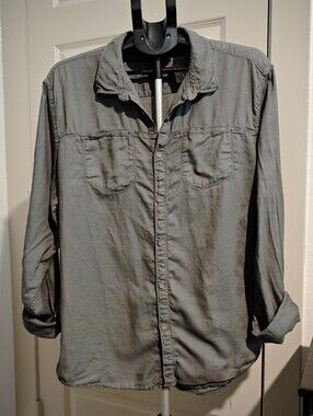 Calvin Klein Jeans Men's Casual Lightweight Shirt Jacket - Gray Size XL